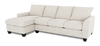 Made in Canada Customizable Sofa Lab Arc Fabric Left-Facing Sofabed Sectional - Teddy Riverrock
