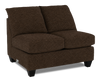 Made in Canada Customizable Sofa Lab Arc 46\" Armless Fabric Loveseat – Teddy Walnut