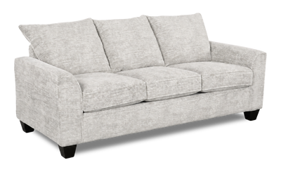 Made in Canada Customizable Sofa Lab Arc 38" Fabric Sofa Bed - Plush Oyster | Sofa-lits personnalisable Arc de Sofa Lab de 38 po fabriqué au Canada en tissu - Plush Oyster