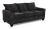 Made in Canada Customizable Sofa Lab Arc 86\" Fabric Sofa Bed - Plush Charcoal