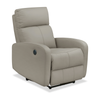 Asher 31.5\" Genuine Leather Power Reclining Chair – Light Grey