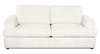 Made in Canada Customizable Sofa Lab Curve 86\" Fabric Condo Sofa – Teddy Snow