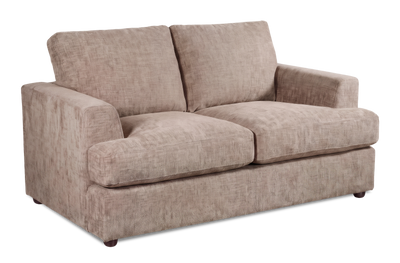 Made in Canada Customizable Sofa Lab Curve 65" Fabric Loveseat - Chenille Praline | Causeuse personnalisable Curve de Sofa Lab de 65 po fabriqué au Canada en tissu - Chenille Praline