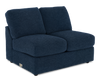 Made in Canada Customizable Sofa Lab Curve 47\" Armless Fabric Loveseat - Chenille Pacific