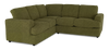 Made in Canada Customizable Sofa Lab Curve 2-Piece Fabric Sectional - Chenille Moss