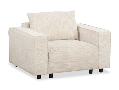Infinity Modular Chenille Fabric Accent Chair – Taupe | Fauteuil d’appoint modulaire Infinity en tissu de chenille - taupe