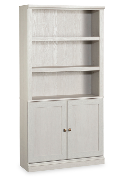 Oryn 35.28” 5-Shelf Bookcase with Storage – Glacier Oak | Bibliothèque Oryn de 35,28 po à 5 tablettes avec rangement - chêne glacier