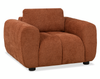 Made in Canada Pebble 45\" Fabric Chair - Orange