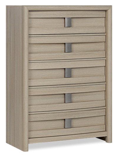 Rocco Bedroom Chest of Drawers, 5-Drawer, 36"W x 52"H - Light Brown | Commode verticale de chambre à coucher Rocco de 36 po (L) x 52 po (H) à 5 tiroirs - brun clair
