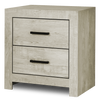 Soren Bedside 2-Drawer Nightstand, 22\"W x 24\"H - Bleached Oak