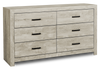 Soren Bedroom 6-Drawer Dresser, 59\"W x 33\"H - Bleached Oak
