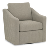 Made in Canada Sofa Lab Customizable Swivel 32\" Fabric Accent Chair – Fog Accent Fabric