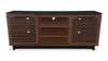 Wilder 68\" Traditional TV Stand with Storage and Cable Management for TVs up to 78\" – Dark Brown