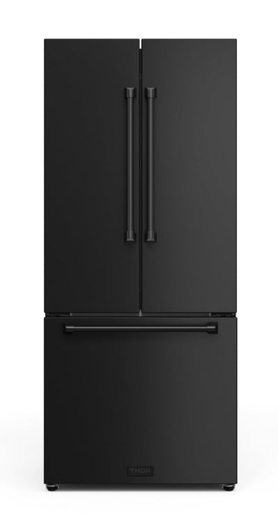 Gordon Ramsay Collection by Thor Kitchen 30" 17.5 Cu. Ft. Counter-Depth French-Door Refrigerator - RF3017FFD00|Réfrigérateur collection Gordon Ramsay de Thor Kitchen de 30 po et de 17,5 pi3 de profondeur comptoir à portes françaises - RF3017FFD00
