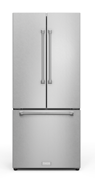 Gordon Ramsay Collection by Thor Kitchen 30" 17.5 Cu. Ft. Counter-Depth French-Door Refrigerator - RF3017FFD99|Réfrigérateur collection Gordon Ramsay de Thor Kitchen de 30 po et de 17,5 pi3 de profondeur comptoir à portes françaises - RF3017FFD99