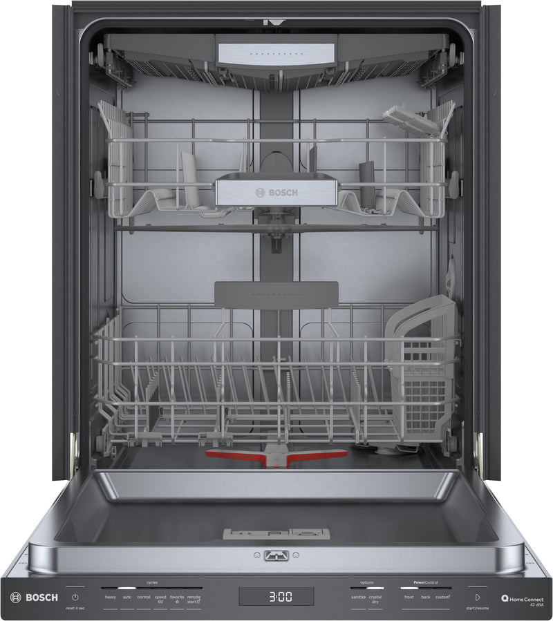 Bosch 800 Series Smart Dishwasher with CrystalDry and Third Rack