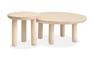 Adelaide 2-Pack Nesting Round Accent Tables - Sanibel Brown | Ensemble de 2 tables d’appoint gigognes rondes Adelaide - brun Sanibel