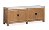 Grafton 70\" Hallway Console with Marble Top - Sierra Brown
