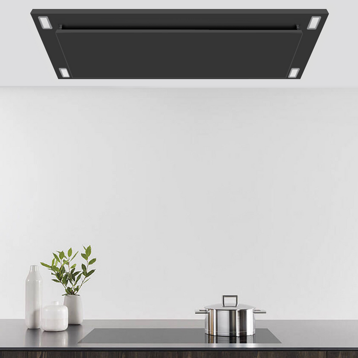 Victory Black Flush Ceiling Mount Range Hood - Sunset-BK