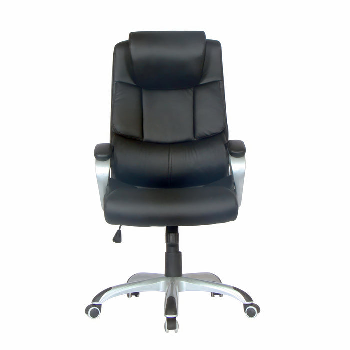 Tygerclaw 32\" Executive High Back PU Leather Office Chair - Black