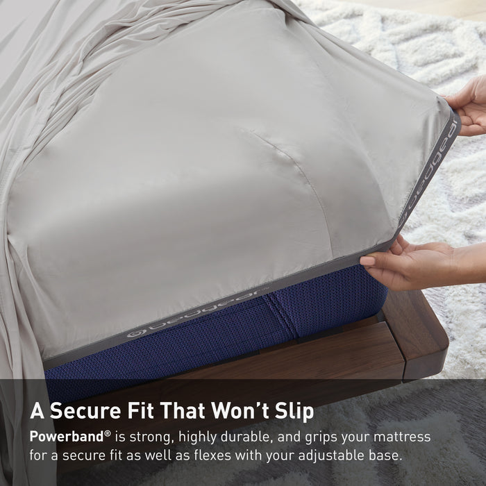 BEDGEAR Ver-Tex™ Performance 4-Piece Queen Sheet Set - Light Grey