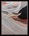 Melody Hand-Painted Heavy Textured Wall Art with Board – 36\" x 48\"