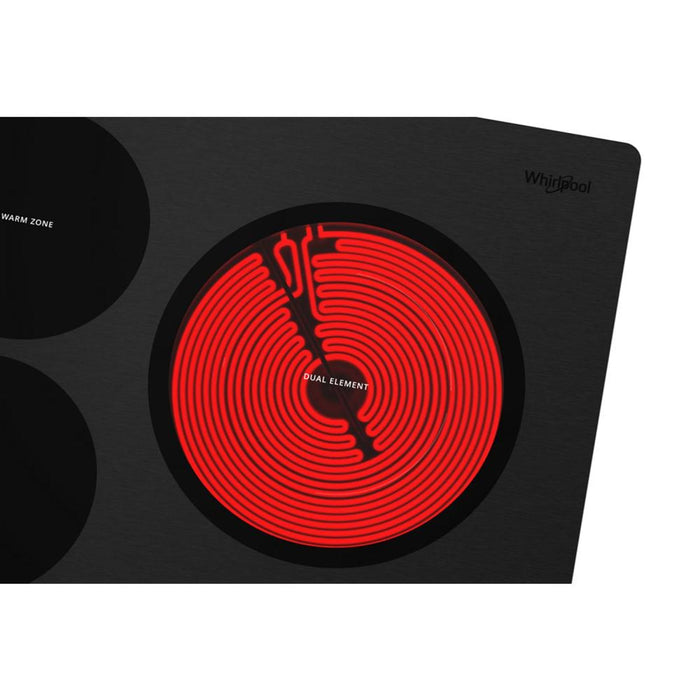 Whirlpool 36\" 5-Element Electric Cooktop - Stainless Steel - WCE97US6KS