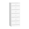 Astrid Kids 6-Drawer Tall Chest - White