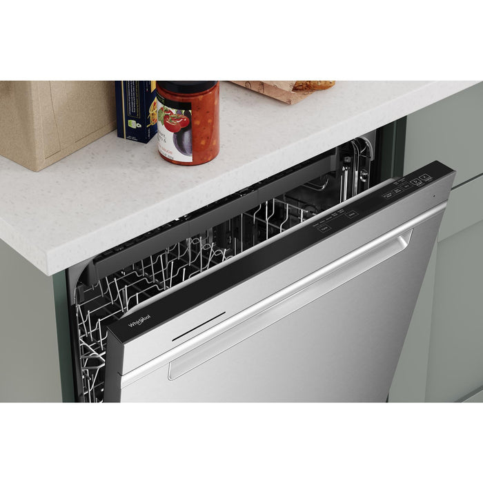 Whirlpool 24\" 47 dBA Built-In Top-Control Dishwasher - Fingerprint Resistant Stainless Steel - WDTA50SAKZ