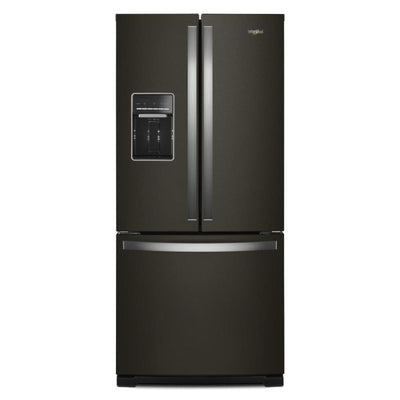 Whirlpool 30" 20 Cu. Ft. French-Door Refrigerator - Black Stainless - WRF560SEHV | Réfrigérateur Whirlpool de 20 pi³ et de 30 po à portes françaises - acier inoxydable noir - WRF560SE…