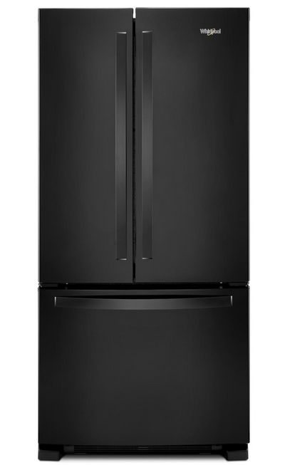 Whirlpool 33" 22 Cu. Ft. Bottom-Mount Refrigerator - Black - WRFF5333PB | Réfrigérateur Whirlpool de 22 pi³ et de 33 po à congélateur inférieur - noir - WRFF5333PB