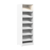 Bestar Florence 25\" Modular Shoe Shelf Closet System with LED Light - White