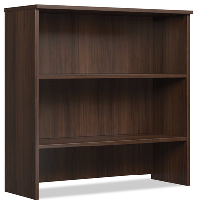 Affirm 35.43" Commercial Grade Bookcase Hutch - Noble Elm|Crédence de style bibliothèque Affirm de 35,43 po de qualité commerciale - orme noble