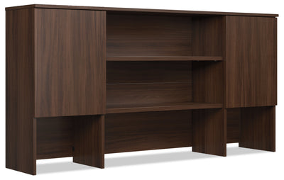 Affirm 71.10" Commercial Grade Storage Hutch with 2 Cabinets - Noble Elm|Crédence de rangement Affirm de 71,10 po de qualité commerciale avec 2 armoires - orme noble