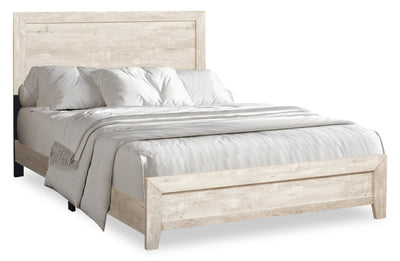 Arbor Panel Bed, Driftwood White - Full Size | Lit à panneaux Arbor, bois de grève blanc - format lit double