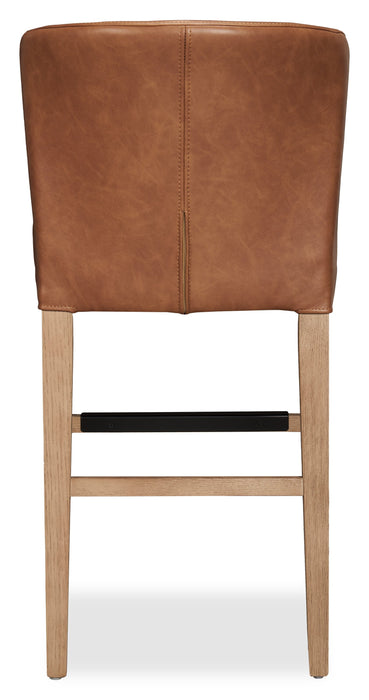 Arlo Counter-Height Stool with Vegan Leather Fabric - Copper