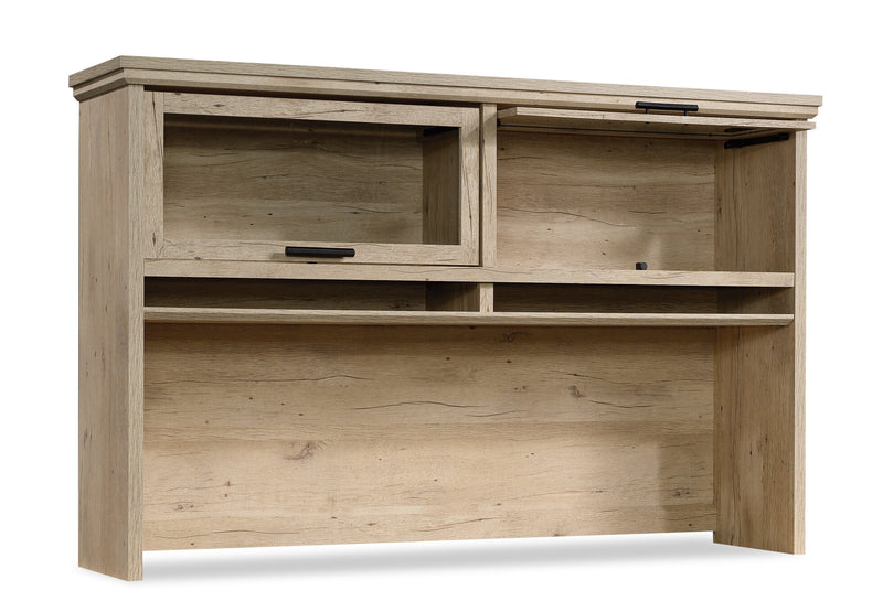 Aspen Post 65.12\" Commercial Grade Office Hutch with 2 Glass Doors - Prime Oak