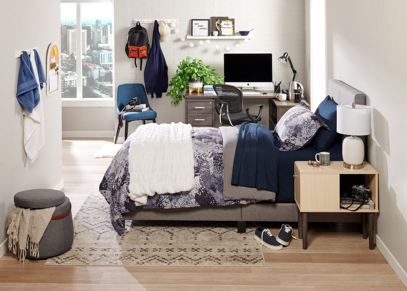 Axel 3-Piece Twin Comforter Set - Grey