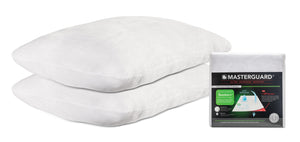 Masterguard® Natural Bamboo™ Queen Mattress Protector with 2 Queen Pillows