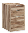 Bergen Circle 15.67\" Commercial Grade 3-Drawer Filing Cabinet - Natural Wood