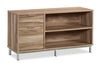Bergen Circle 45.04\" Commercial Grade Credenza - Natural Woood