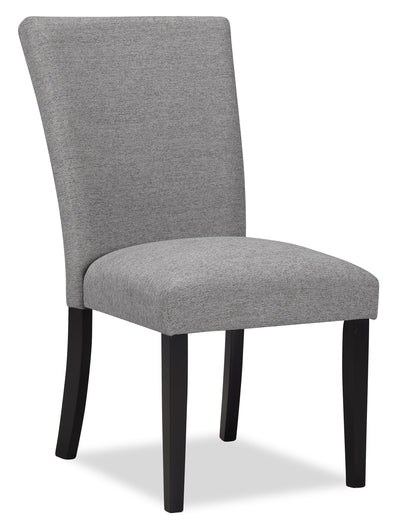Burk Dining Chair with Polyester Fabric - Grey | Chaise de salle à manger Burk en tissu de polyester - grise