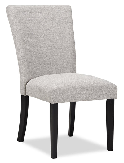 Burk Dining Chair with Polyester Fabric - White | Chaise de salle à manger Burk en tissu de polyester - blanche