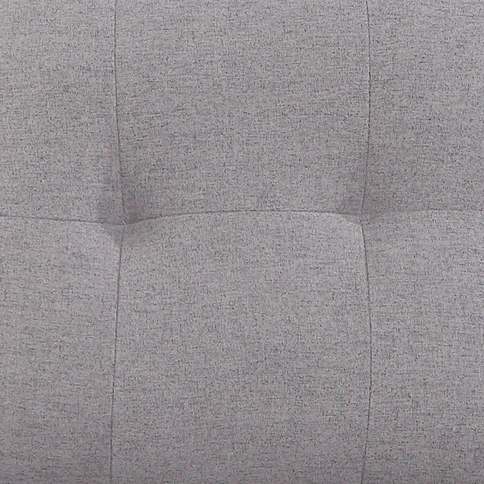 Carter 2-Piece Right-Facing Linen-Look Fabric Sleeper Sectional with Storage Chaise - Solis Grey