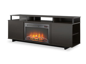 Ameriwood Home Mason Electric Fireplace TV Stand for TVs up to 65