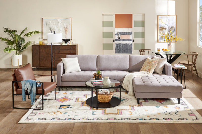 Neutral Mood Framed Canvas with Embellishment - 31\" x 41\"