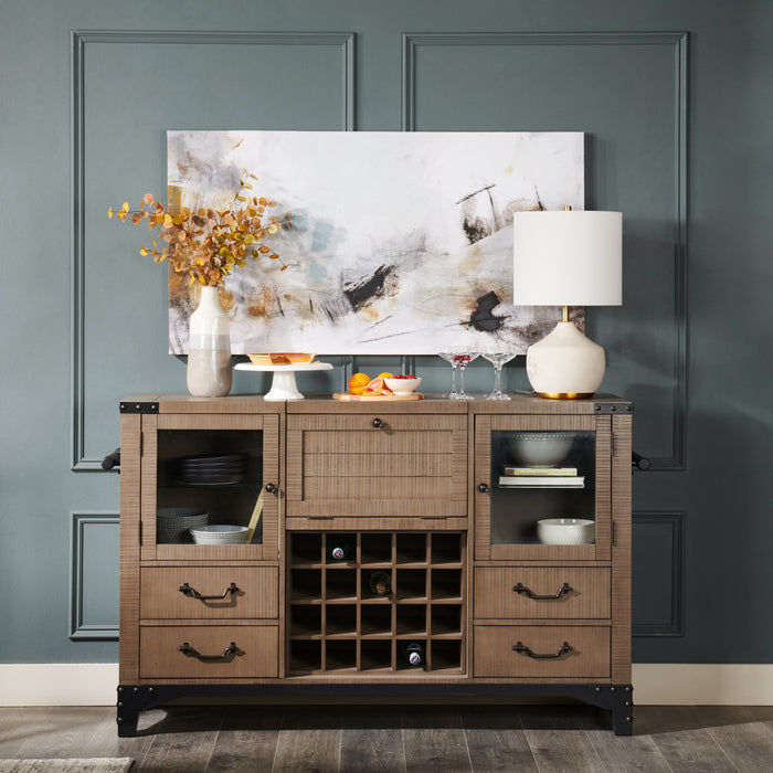 Kort & Co. 25\" Iris Cream and Gold Ceramic Table Lamp