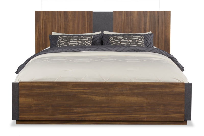 Scott Living Dante 5pc Bedroom Set with Bed, Dresser & Mirror, Brown - Queen Size