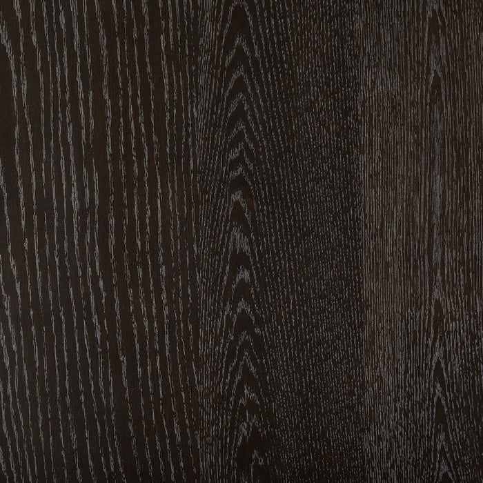 Emery Dining Table with 72-96\"W Extension, Wood - Black