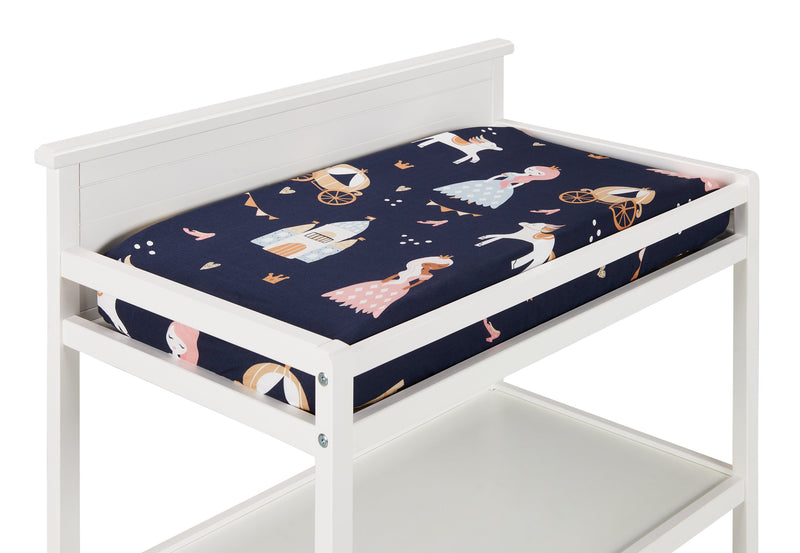 Emmy 3-Piece Crib Bedding Set - Navy and Pink